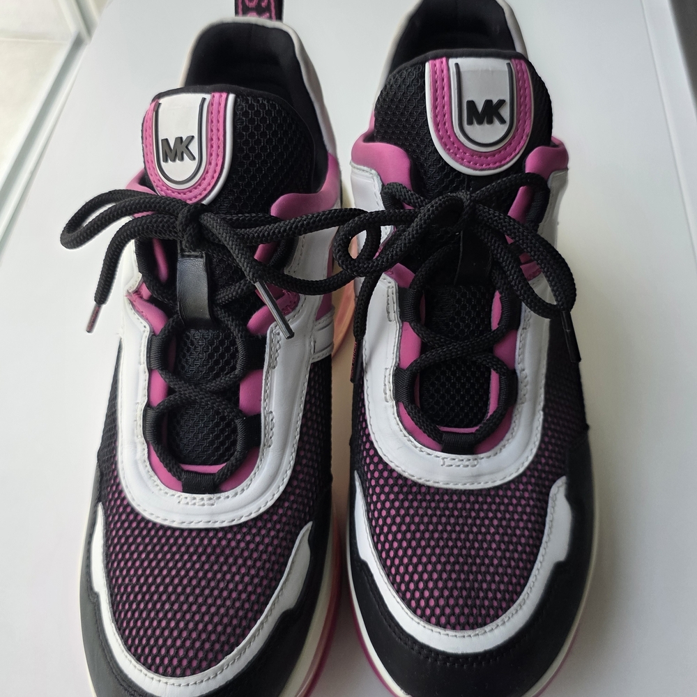 Michael Kors Kids' Black and Pink Sneakers
